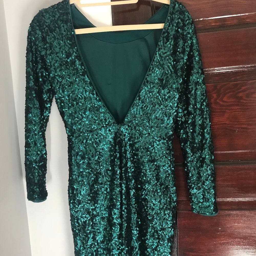 H&M Green Sequin Dress